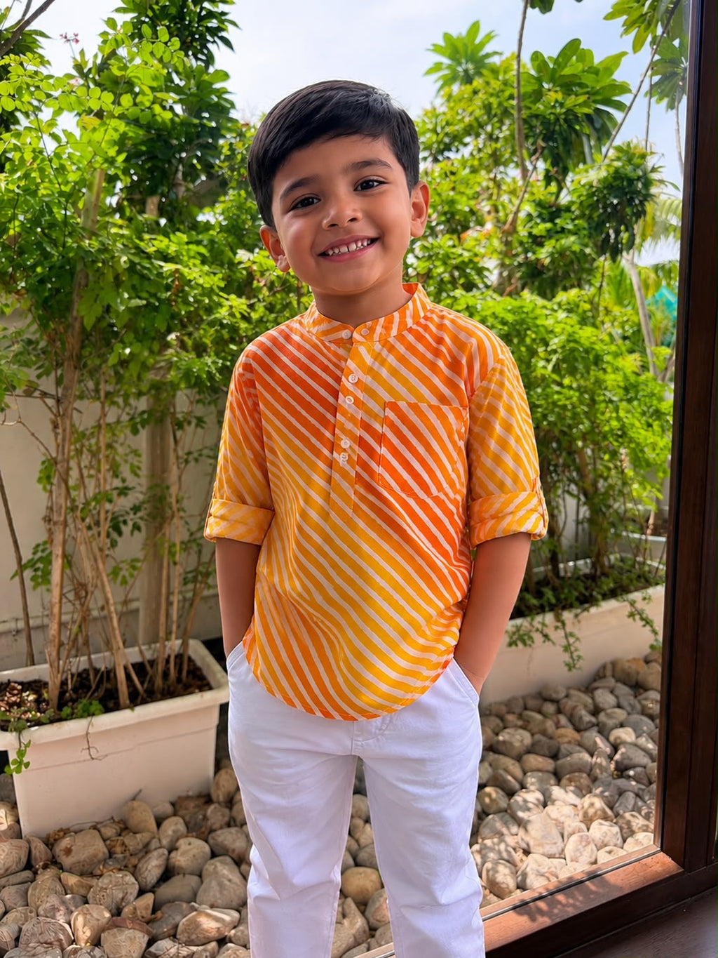Rang Kurta Shirt- Boys