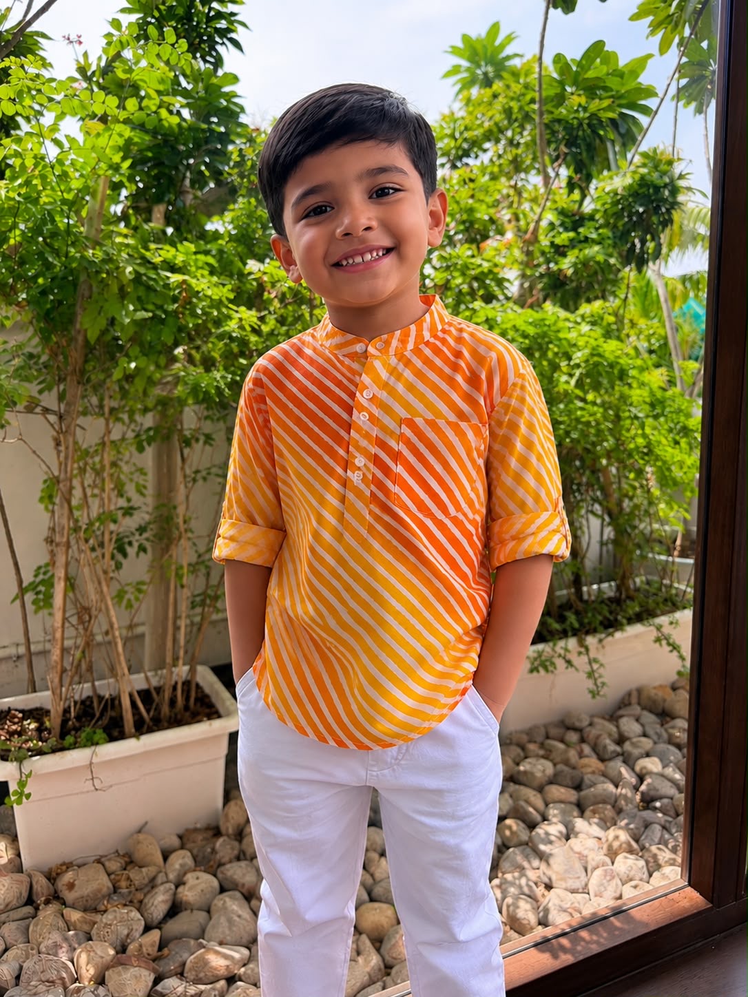 Rang Kurta Shirt- Boys