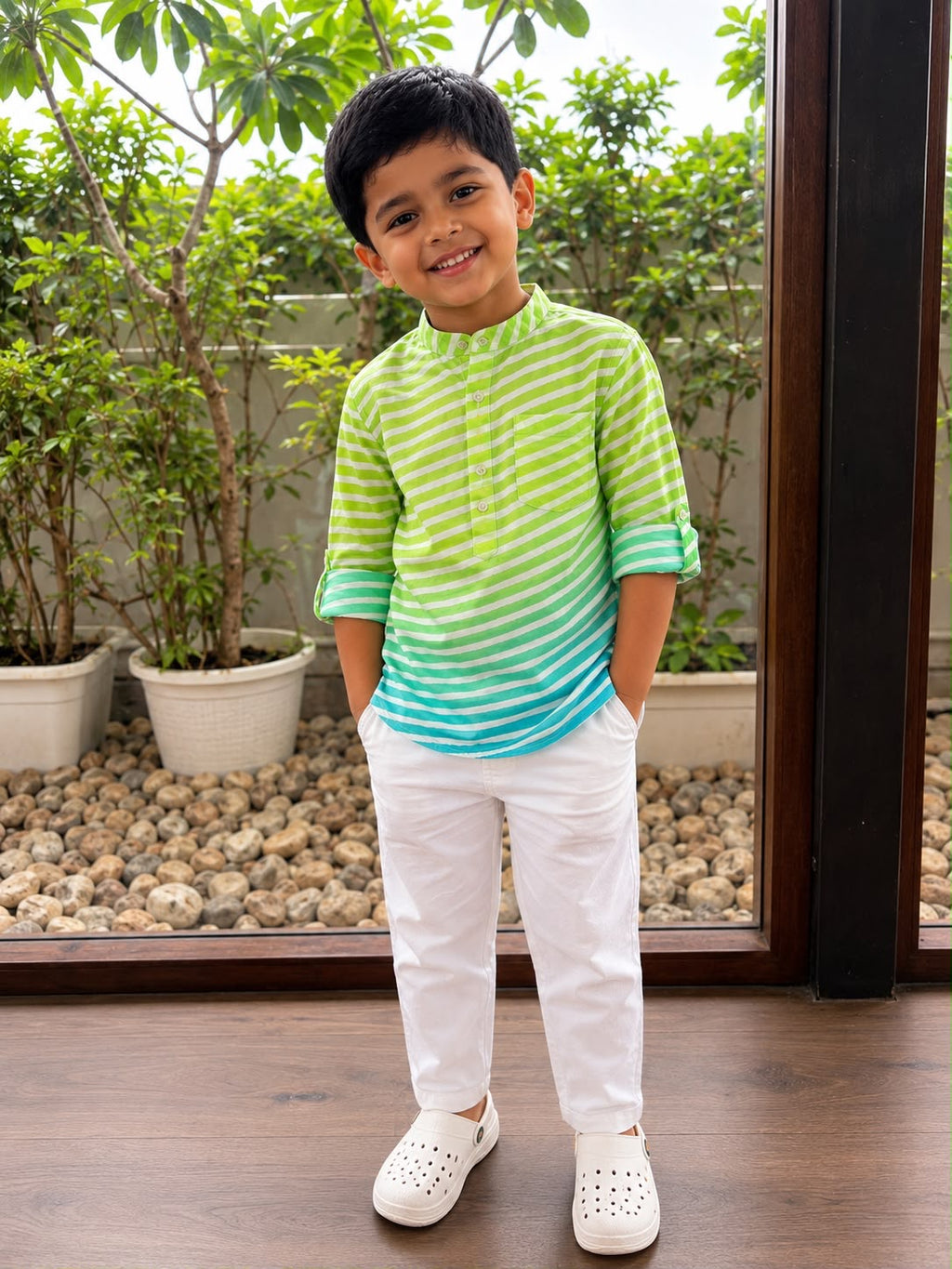 Rang Kurta Shirt- Boys