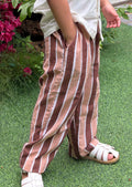 Brown Stripes Trousers