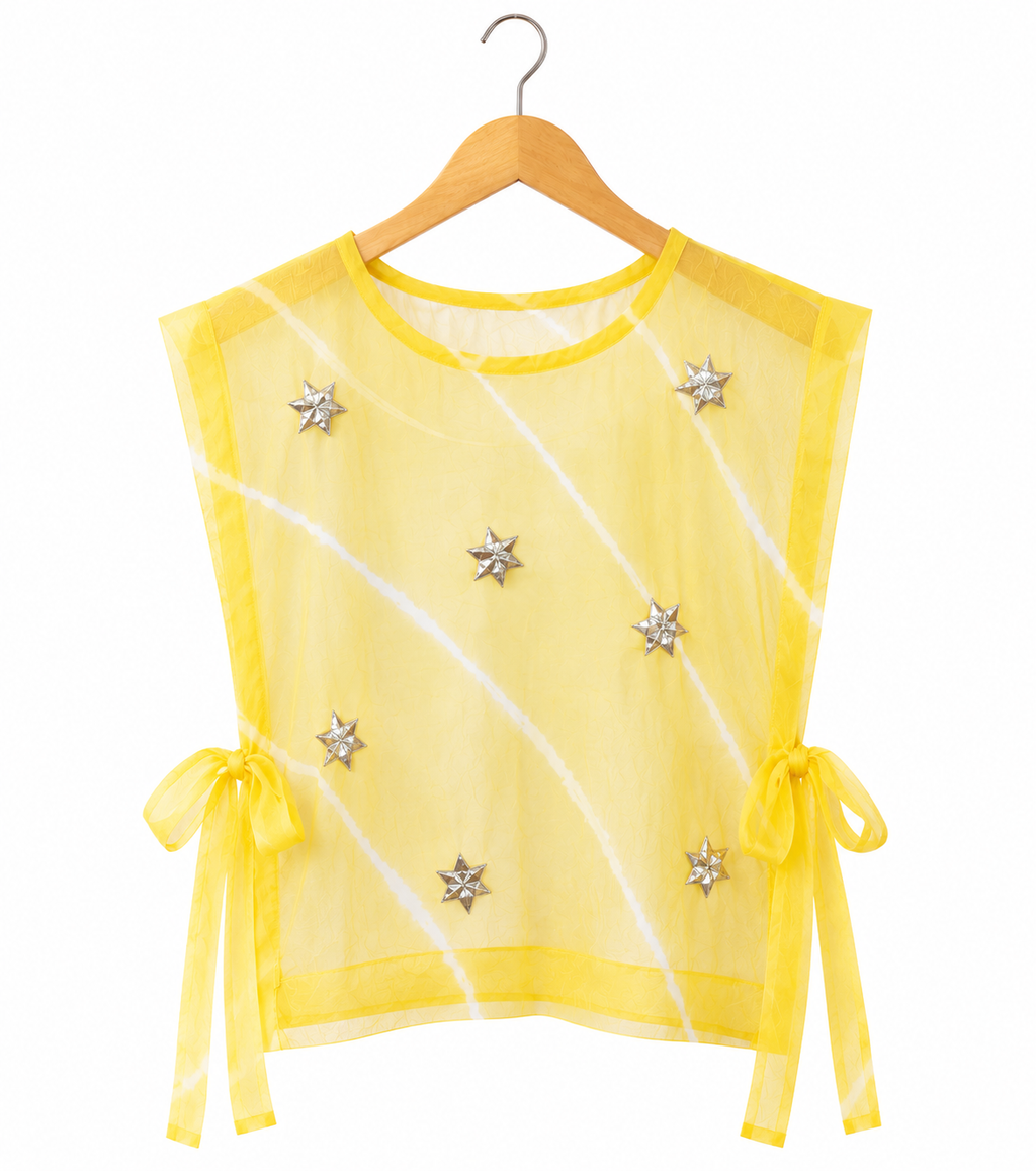 Rang Overlay Organza Top