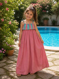 Sunny Tides Maxi- Pink/Blue