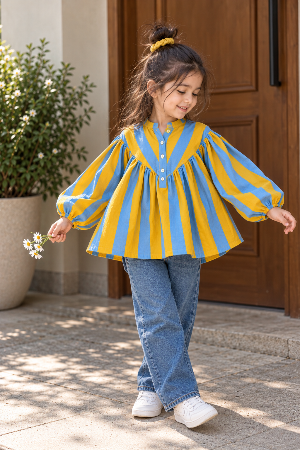 The Azure Stripe Top