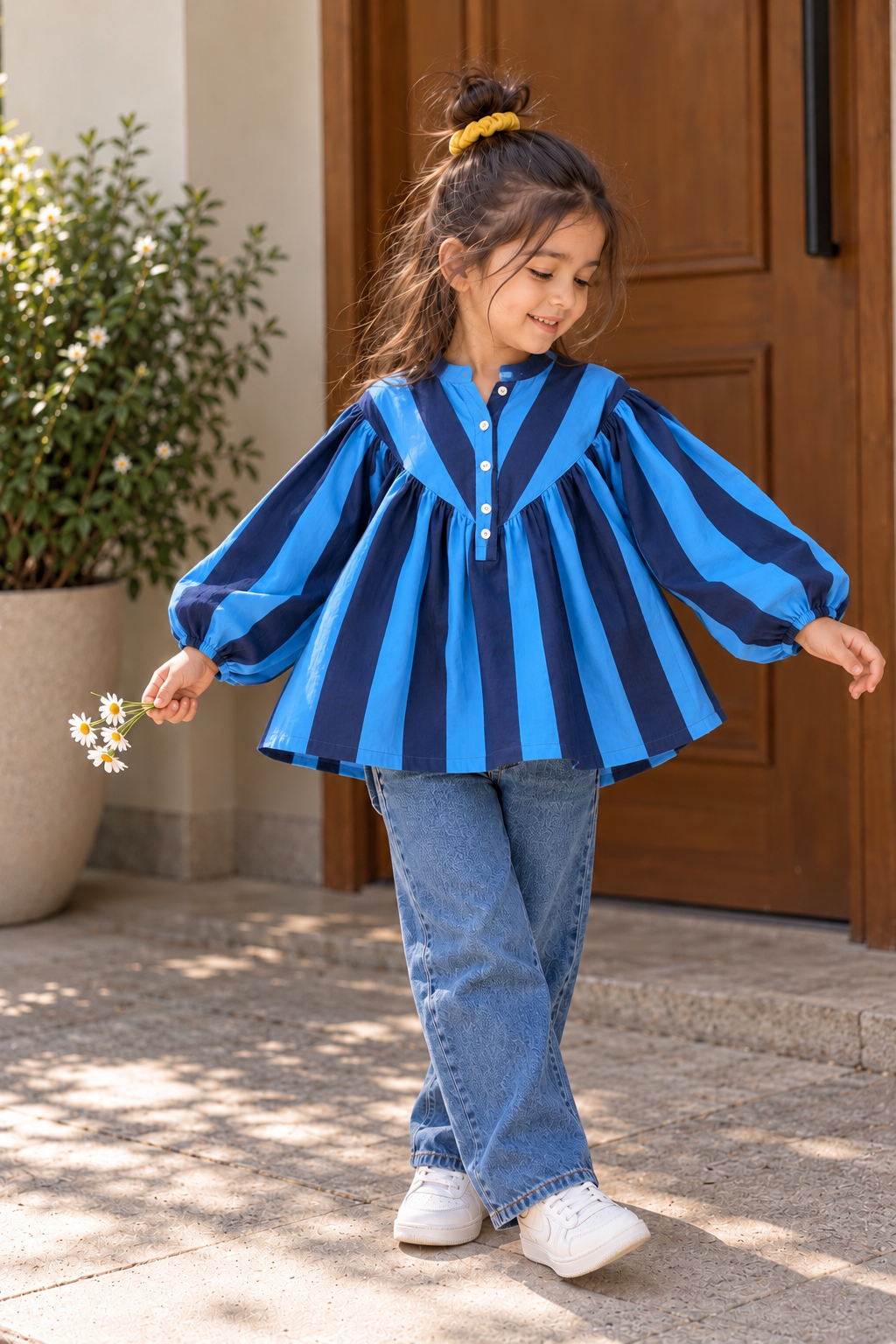 The Azure Stripe Top