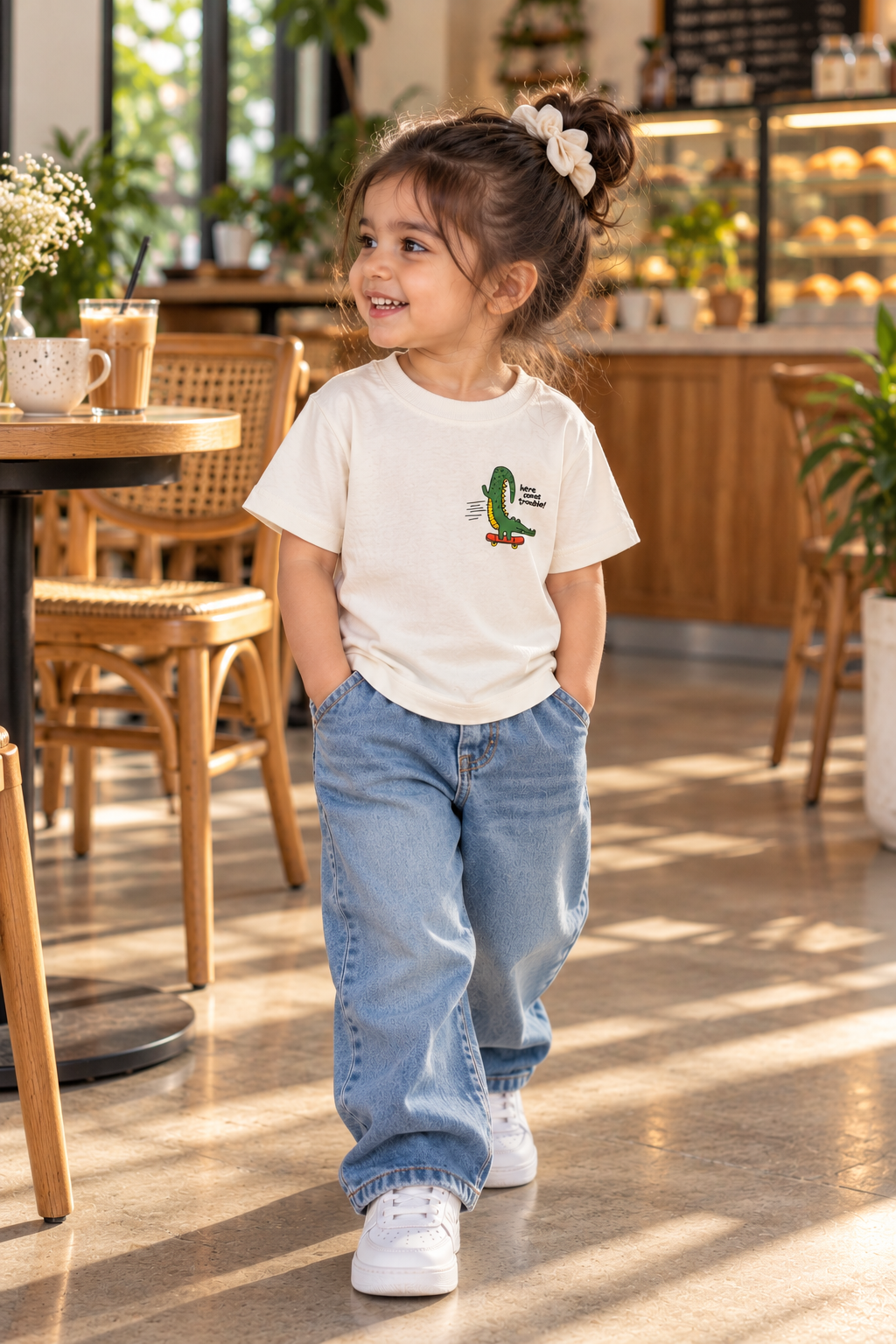 Here comes trouble!-Unisex T-Shirt