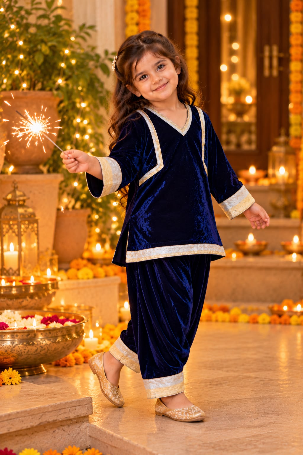 Zariya Velvet Festive Set